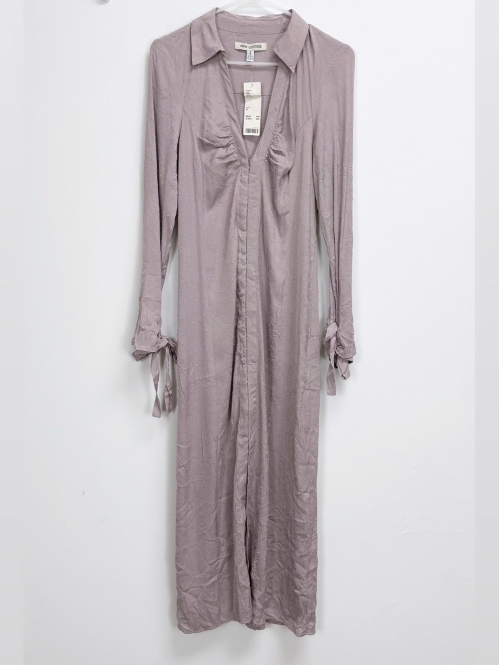 Urban Outfitters Chapman Midi Dress Womens Medium Mauve Hook & Eye NWT OBI597289